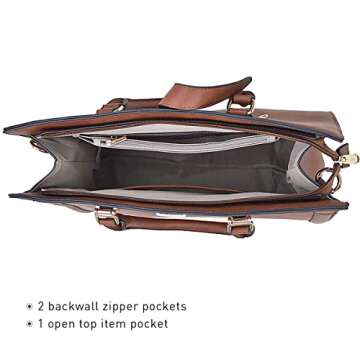 Elegant Women's Vegan Leather Handbag with Wristlet