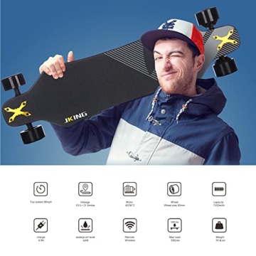 JKing Electric Skateboard 900W Motor 26 MPH Speed
