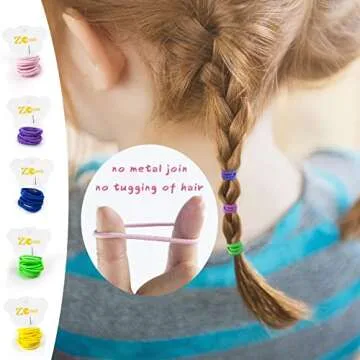 ZCOINS Baby Hair Ties 100pcs for Newborn Toddler Girls