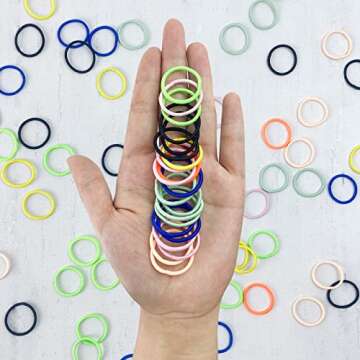 ZCOINS Baby Hair Ties 100pcs for Newborn Toddler Girls