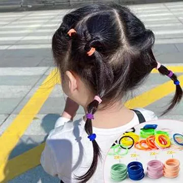 ZCOINS Baby Hair Ties 100pcs for Newborn Toddler Girls