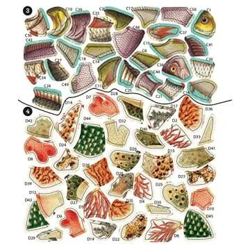 Brain Games Vintage Sea Life Sticker By Number Book