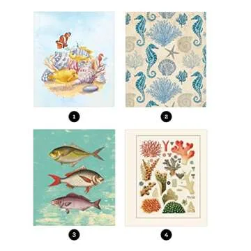 Brain Games Vintage Sea Life Sticker By Number Book
