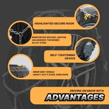 Auto Fixing Snow Chains for Cars Easy Install Emergency