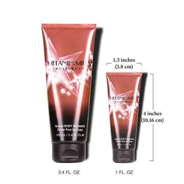 Melanie Mills Hollywood Gleam Body Radiance All In One Makeup, Moisturizer & Glow For Face & Body - Bronze Gold, Mini 1 fl.oz.