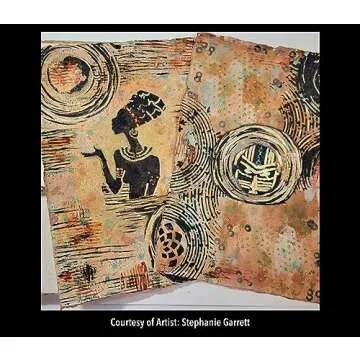 Wanderings Handmade Antique Deckle Edge Blank Paper - 8.25 x 11.7 - A4 Size Package of 50 - Recycled Watercolor Mixed Media Loose Leaf Paper for Writers Invitations Crafts - Thick 150 GSM