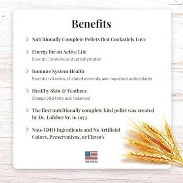 LAFEBER'S Cockatiel Pellets (5 lb, Premium Daily Pellets)