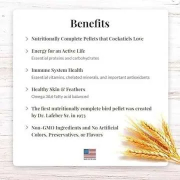 LAFEBER'S Cockatiel Pellets (5 lb, Premium Daily Pellets)