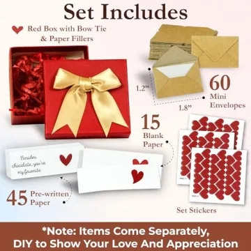 STOFINITY Long Distance Relationship Gifts For Him - I Love You Gifts For Him Her, Mini Love Notes Card For Couples, 6 Months Anniversary Boyfriend Gift, Romantic Gift For Boyfriend Long Distance