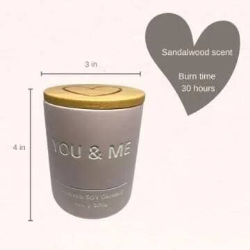 Romantic Love Candle Gift - Say I Love You with Sandalwood