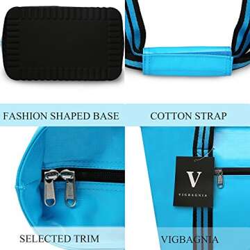 VIGBAGNIA Cooler Bag Insulated 30-Can Soft Sport Tote Bag Fodable Snapbasket