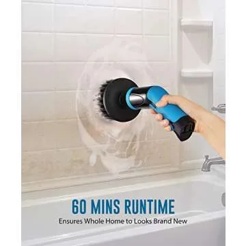 kHelfer Electric Bathroom Scrubber – Power & Versatility for Fast Cleaning