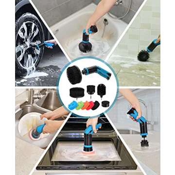 kHelfer Electric Bathroom Scrubber – Power & Versatility for Fast Cleaning