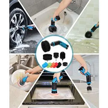 kHelfer Electric Bathroom Scrubber – Power & Versatility for Fast Cleaning