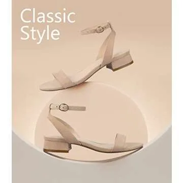 Ankis Women's Comfortable Strappy Open Toe Sandals - Dressy Summer Footwear with Adjustable Ankle St...