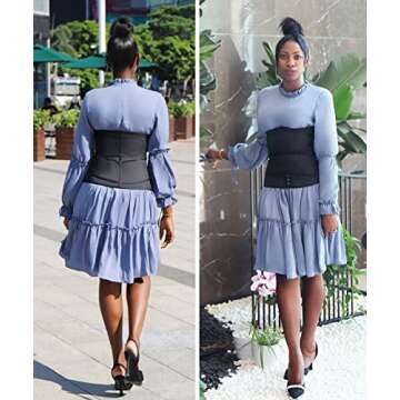 ASHLONE Waist Trainer for Women Latex Underbust Cincher Sport Corset Trimmer Belt