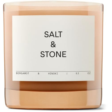 SALT & STONE Scented Candle for Women & Men | Hand-Poured, Aromatic & Fragrant | Natural Coconut & S...
