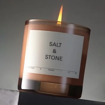 Luxury SALT & STONE Scented Hand-Poured Candle