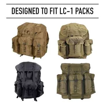 Rothco Alice Pack Frame with Attachments – Includes Padded Shoulder Straps and Kidney Pad Waistbelt – Lightweight Aluminum Construction