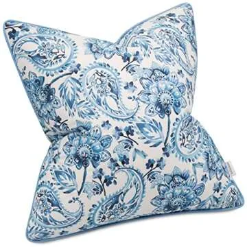 MANOJAVAYA Printed Paisley Decorative Pillow Covers