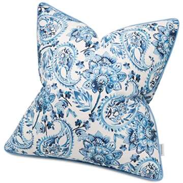 MANOJAVAYA Printed Paisley Decorative Pillow Covers