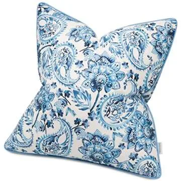MANOJAVAYA Printed Paisley Decorative Pillow Covers