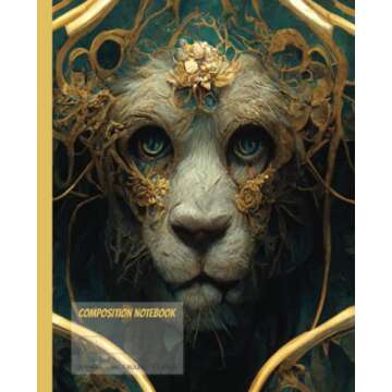 COMPOSITION BOOK WARRIOR LION: WIDE RULED WARRIOR LION