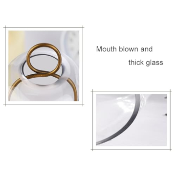 Stylish Glass Dome Candle Holders in Antique Brass Finish