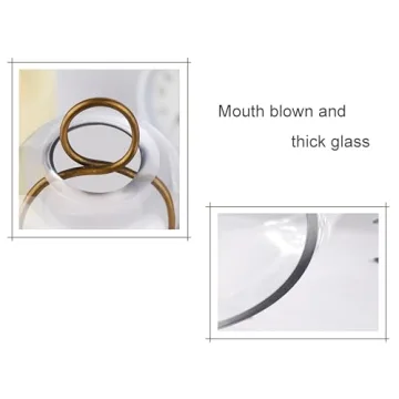 Stylish Glass Dome Candle Holders in Antique Brass Finish