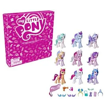 My Little Pony Royal Gala Collection Toy Set - 9 Ponies, 13 Accessories & Poster for Kids