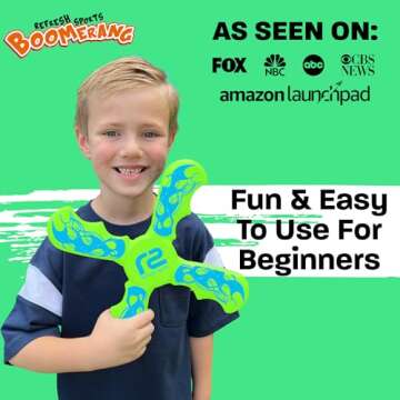 Fun Boomerang - Easter Basket Stuffers for Kids - Soft & Easy to Use - Easter Gifts for Boys & Girls...