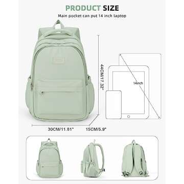 BOXSAM School Backpack: Lightweight, Durable, Stylish & Spacious