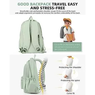 BOXSAM School Backpack: Lightweight, Durable, Stylish & Spacious