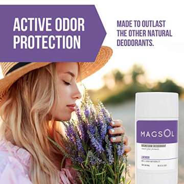 MAGSOL Natural Deodorant for Women & Men | Aluminum Free + Baking Soda Free | Gentle on Skin with Sw...