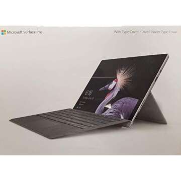 Microsoft Surface Pro 5th Gen 12.3" PixelSense TouchScreen (2736x1824) 2-in-1 Tablet Laptop: Intel Core i5-7200U, 256GB PCIe NVMe SSD, 8GB RAM, Wi-Fi AC MIMO, Windows 10 Pro (with Platinum Type Cover)