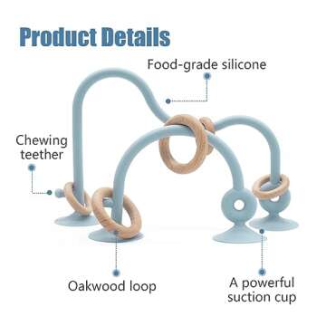 Montessori Educational Toys For Infant Toddlers,High Chair Toys With Suction Cups For Toddlers 0-6 M...