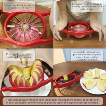 Newness Extra Large Apple Slicer - Perfect Fruit Cutter