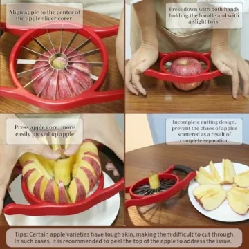 Newness Extra Large Apple Slicer - Perfect Fruit Cutter