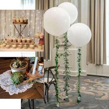 Efavormart 18FT Mini Leaf Garland, DIY Wired Artificial Vine Greenery Garland, Green Leaf Strand, Wall, Wedding, Party, Wall, Office, Backdrop Arch, Garden Decorations