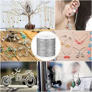 Cridoz 22 Gauge Stainless Steel Wire for Crafts