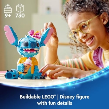 LEGO Disney Stitch Toy Building Kit for Ages 9+