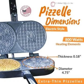 Buy C. Palmer Extra Thin Pizzelle Iron for Homemade Delights