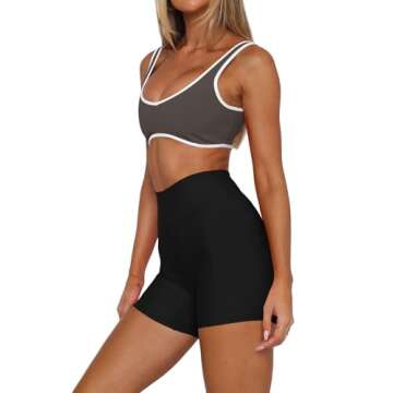 LASLULU Womens Sports Bra Medium High Support Sexy Backless Yoga Padded Bras Workout Crop Top for Te...