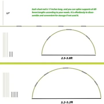 Durable Greenhouse Hoops for Effective Plant Growth