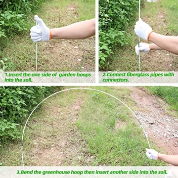 Durable Greenhouse Hoops for Effective Plant Growth