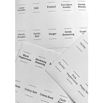 12 Eco-Friendly Bamboo Lid Spice Jar Set