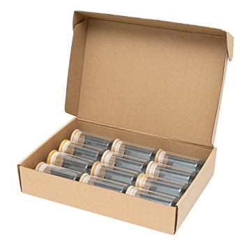 12 Eco-Friendly Bamboo Lid Spice Jar Set