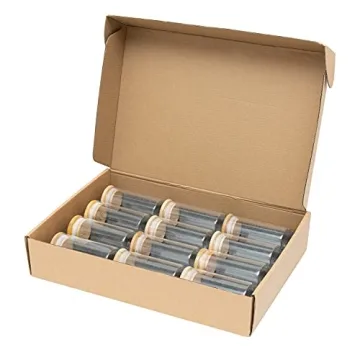 12 Eco-Friendly Bamboo Lid Spice Jar Set