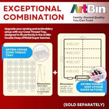 ArtBin 6901AB Cone Thread Tray for Easy Thread Organization and Access