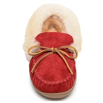 Minnetonka Alpine Sheepskin Slippers for Women - Cozy Comfort